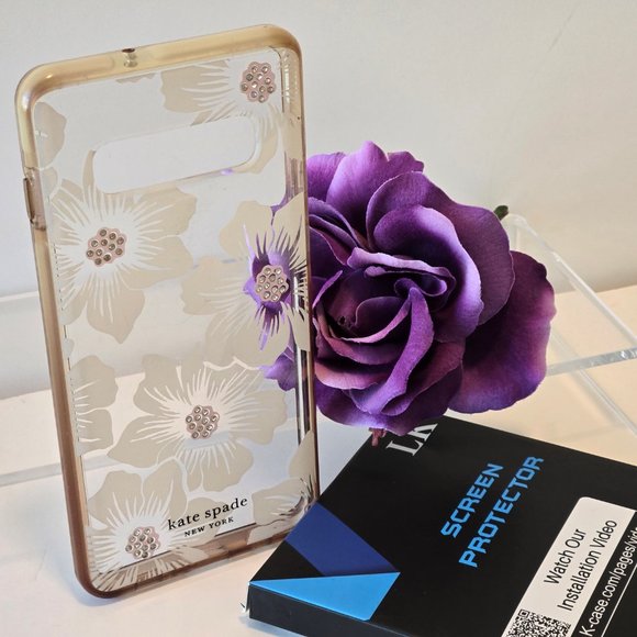 SAMSUNG S10+ KATE SPADE CELL PHONE CASE & 1 SCREEN PROTECTOR - Picture 2 of 4